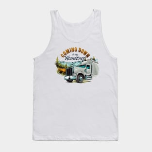 Big rig truck coming home Tank Top